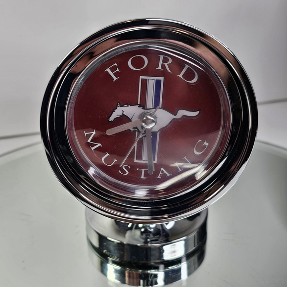 Ford Mustang Headlamp Style Desk Clock Battery Operated Read Description - Picture 6 of 11